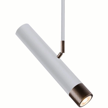 Lampa sufitowa EIDO 0361 metalowa reflektor podłużna biały patyna