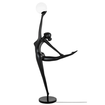 Podłogowa lampa Human Ballerina MSE010100359 Moosee metalowa czarna
