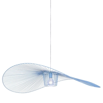 Druciana LAMPA wisząca KP-21 NIEBIESKI industrialny ZWIS druciany do salonu