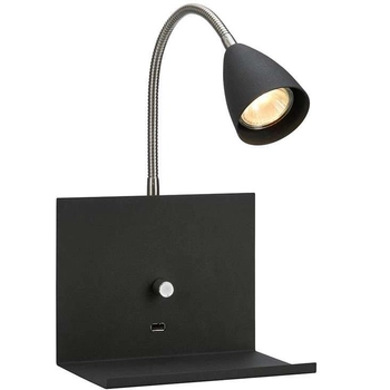 Lampa ścienna LOGI 107141 Markslojd na peszlu do czytania czarny