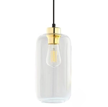 Owalna lampa wisząca salonowa Marco 6036 TK Lighting szklana przezroczysta