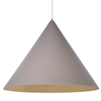 Sypialniana wisząca lampa VESUVIO 41060 trójkątna szara złota