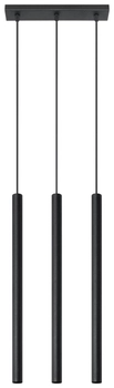 LAMPA wisząca PASTELLO SL.0470 Sollux metalowa listwa tuby sople czarne