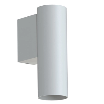 Podłużna lampa ścienna tuba Fourty 10888 Nowodvorski sypialniana jedwabisty szary