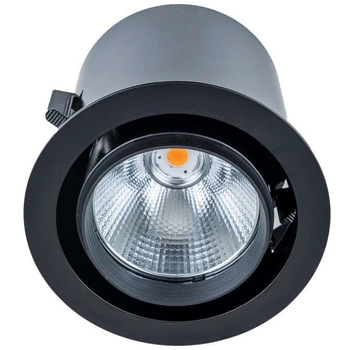 Regulowana LAMPA wpuszczana TANTO RA-721R/BK-WW/12 Italux metalowa OPRAWA wpust LED 34W 3000K do zabudowy czarny