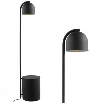 LAMPA stojąca BOTANICA 40849102 Kaspa metalowa OPRAWA podłogowa tuba z doniczką czarna