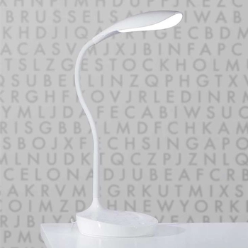 Stojąca LAMPKA biurkowa SWAN 106093 Markslojd nocna LAMPA stołowa LED 4,6W 3000K z wbudowanym portem USB biała