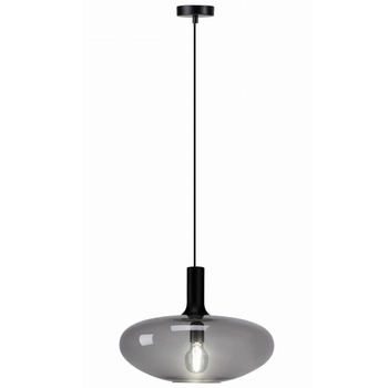 Wisząca LAMPA loft SORENTO P18332-D40 Auhilon kulista OPRAWA szklany ZWIS industrialny przydymiony