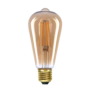 Klimatyczna żarówka 757-ST64-3DM-AMB Italux LED E27 6W 520lm 2200K bursztynowa