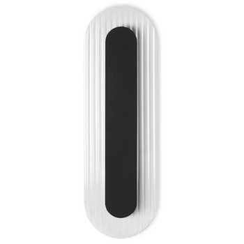 Szklana naścienna lampa Riflo RIWA62004 LED 3W 4000K czarna biała