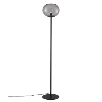 Kulista lampa podłogowa Alton 2010514047 szklana czarny przydymiony