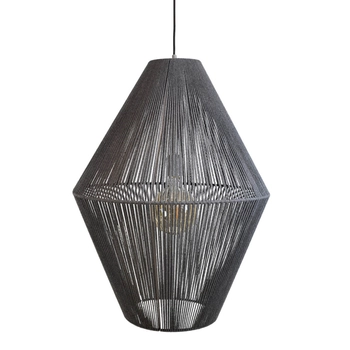 Lampa zwisająca Hagata 5125 Shilo cage boho klatka do salonu szary