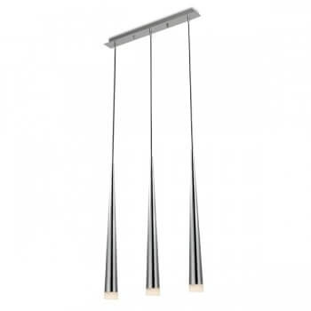 Wisząca lampa sypialniana Stylo nad łóżko listwa chrom