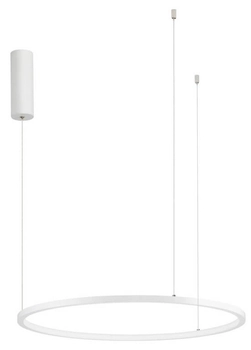 Biała lampa wisząca TOLUCA LE42783 do sypialni LED 36W 3000K ring