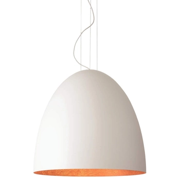 Nowoczesna lampa wisząca Egg 10325 Nowodvorski do przedpokoju biała