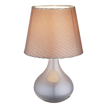 Nocna lampa Freedom 21651 do sypialni ceramika szara