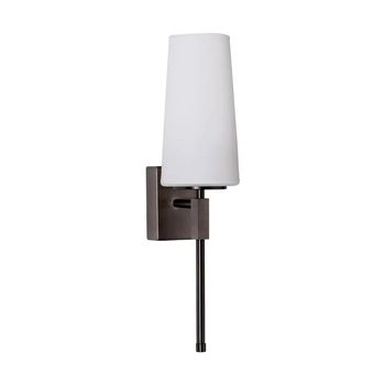 Lampa ścienna Vincenza 1247 Zuma metalowa do holu biały tytanowy