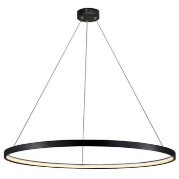 Lampa wisząca RING LP-909/1P 4S BK Light Prestige LED 24W 4000K okrągła oprawa metalowa zwis czarny