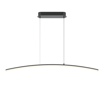 Łukowa lampa wisząca liniowa Curve MOD243PL-L18BK LED 15W 3000-4000K czarna