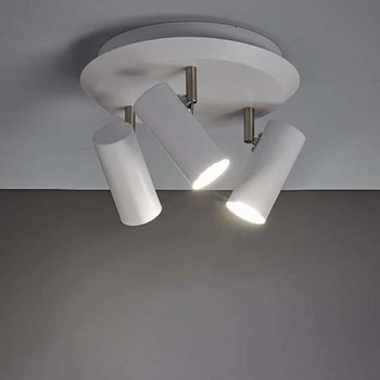 Sufitowa LAMPA industrialna BARCELONA 107349 Markslojd okrągła OPRAWA plafon metalowy tuby regulowane białe