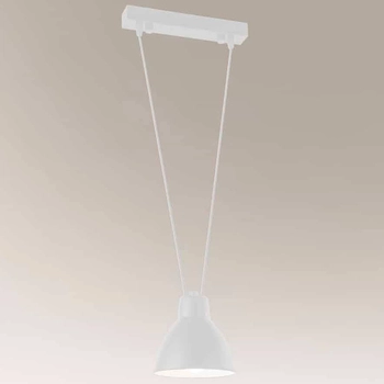 LAMPA wisząca MASAMI 7949 Shilo loftowa OPRAWA metalowy zwis biały