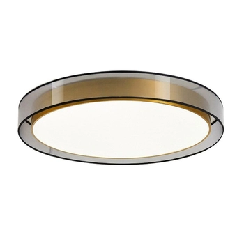 Okrągła lampa sufitowa Golden eye MDG60NW Abigali LED 60W 4000K srebrna mosiądz