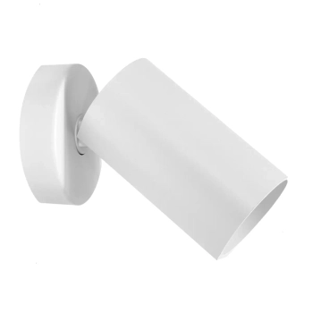 Regulowana sufitowa lampa Bora 1621 metalowa tubka biały