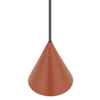 Wisząca lampa nad stół ZENITH 11456 trójkątna terakota