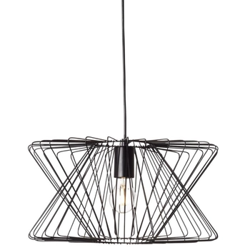 Designerska lampa wisząca George 99247/06 druciana czarna