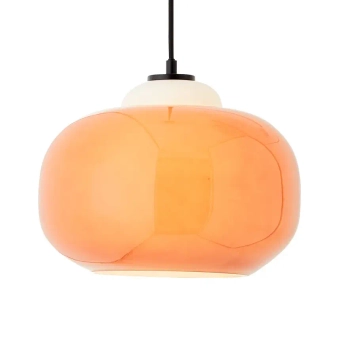 Szklana lampa wisząca Blop 99860/07 nad wyspę pomarańczowa