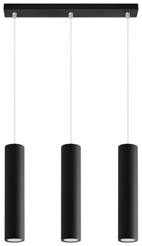 LAMPA wisząca SL.0329 metalowa OPRAWA zwis tuby czarne