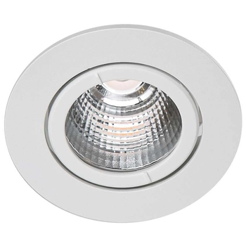 LAMPA sufitowa TORRES DEEP ADJUST DA-B35D/WK-WW/50 Italux wpust OPRAWA metalowa LED 9W 3000K okrągła IP44 biała