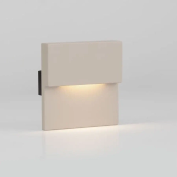 Oprawa elewacyjna LESSON beżowa LE-52017 kwadratowa LED 1x2W 3000K IP65 do ogrodu