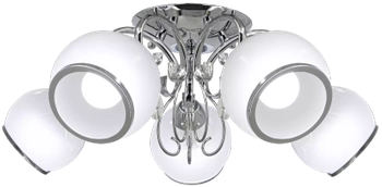 Sufitowa lampa glamour 8875/5 8C do jadalni szklana chrom
