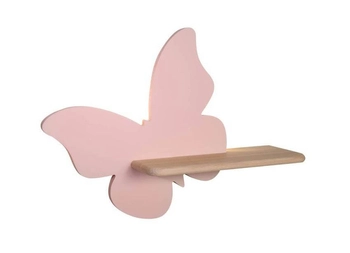 Dziecięcy kinkiet Butterfly 21-84897 LED 5W różowy drewniany