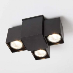 LAMPA sufitowa BIZEN 2246 Shilo metalowa OPRAWA reflektorowa czarna