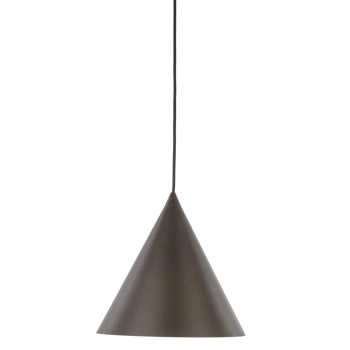 Zwieszana lampa stożkowa CONO 10037 do salonu brązowy