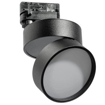 Czarna lampa Mona LED 18W do 3-fazowego systemy szynowego