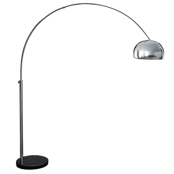 Stojąca lampa podłogowa Soho metalowa do salonu chrom