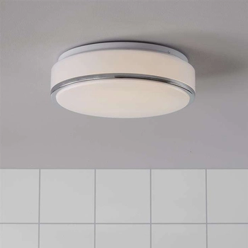 Plafon LAMPA sufitowa GLOBAL 28 105960 Markslojd łazienkowa OPRAWA okrągła LED 9W 3000K IP44 chrom biała