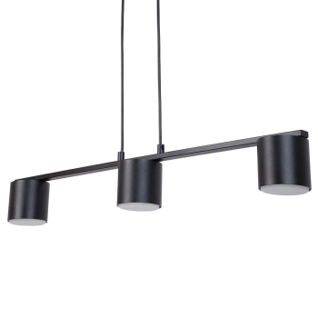 Zwisająca lampa do przedpokoju Mila 3 41344 tuby na belce czarny