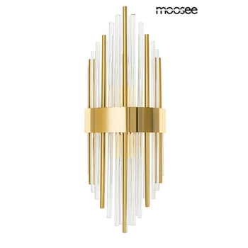 Lampa ścienna glamour Armando MSE010100337 Moosee szkło złota przezroczysta