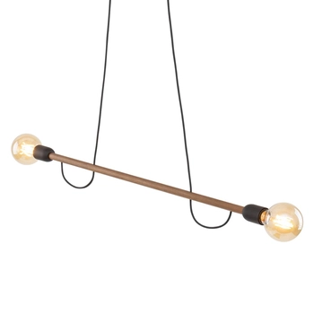 Podwójna lampa wisząca loft Helix 4948 TK Lighting drewniana czarna