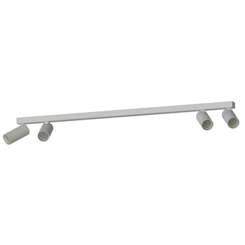 Lampa sufitowa z regulacją Fourty 11438 metalowa tuba jedwabisty szary