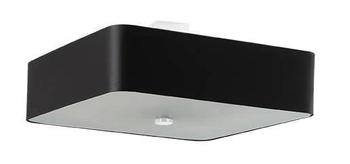 LAMPA sufitowa SL.0826 abażurowa OPRAWA kwadratowy plafon czarny