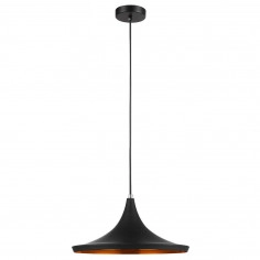 LAMPA wisząca PEDRO MDM-2360/1 Italux metalowa OPRAWA industrialna ZWIS okrągły czarny