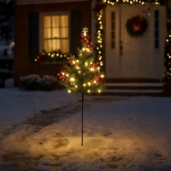 Ogrodowa choinka dekoracyjna ML2407 LED 1W wtykowa IP44 zielona