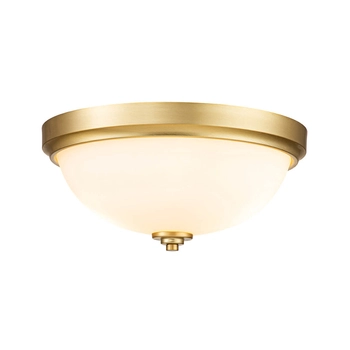 Lampa sufitowa Malibu FE-MALIBU-F-BATH-BB Feiss IP44 szczotkowany mosiądz