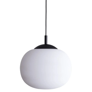 Lampa wisząca szklana kula VIBE 4789 do sypialni czarny biały