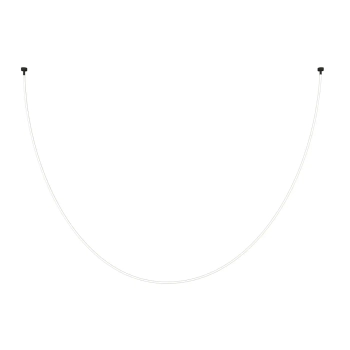 Lampa wisząca wąż ledowy SNAKE MD1021-4 biała czarna metal PVC LED 60W 3000K 4M do jadalni